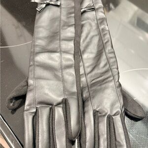 Francesca's Collections Black Full Arm Length Black Gloves NWT